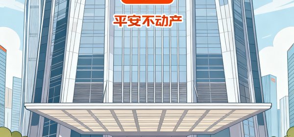 平安不动产品牌标识,双方在深圳平安金融中心等多个地标项目中有紧密的物业服务合作